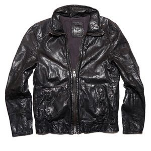 All Saints Sheepskin Leather Jacket Medium